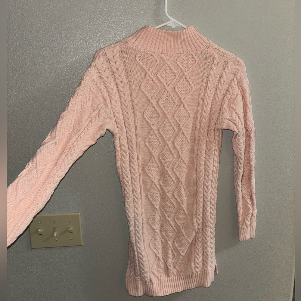 Light pink sweater dress